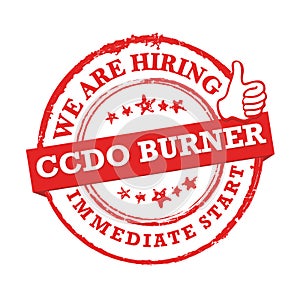 We are hiring CCDO burner - stamp / label for print
