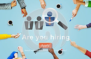 Hiring Human Resources Job Career Occupation Concept