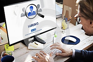 Hiring Occupation Recruitment Headhunting Jobs Concept