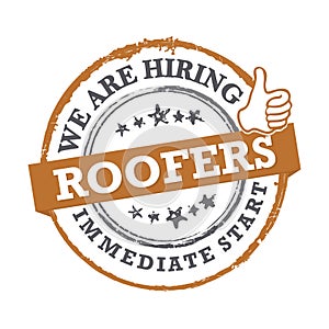 We are hiring roofers, immediate start - job offer