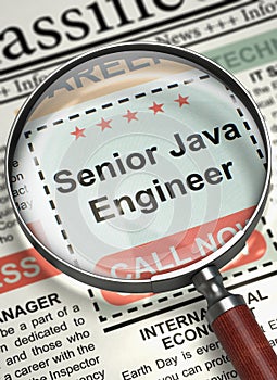 We are Hiring Senior Java Engineer. 3D.