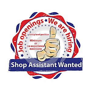 We are hiring Shop assistant - job openings