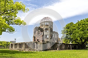 Hiroshima atomic bomb dome park in Japan Asia