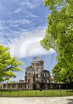 Hiroshima atomic bomb dome park in Japan, Asia