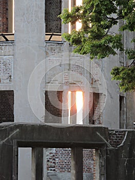 Hiroshima bomba dome japan sunset photo