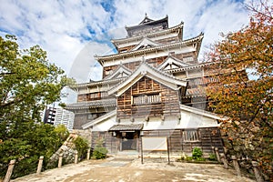 Hiroshima castle in Hiroshima Prefecture, Chugoku region