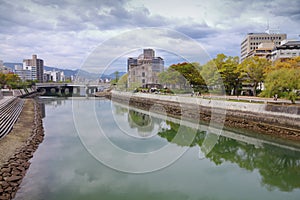 Hiroshima city in Japan