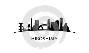 Hiroshima city skyline.