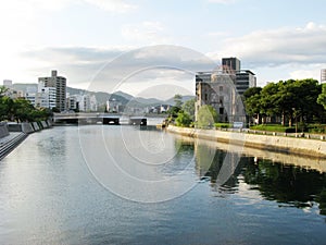 Hiroshima dome and a river