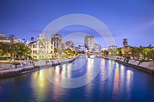 Hiroshima, Japan City Skyline