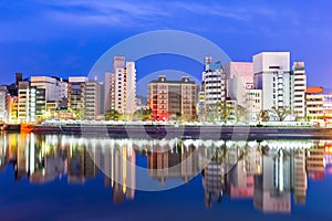 Hiroshima, Japan River Cityscape