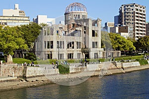 Hiroshima Peace Memorial Genbaku Dome, Atomic Bomb Dome in Hiroshima, Japan