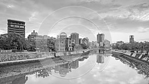 Hiroshima Peace Memorial Park with Atomic Bomb Dome in Hiroshima