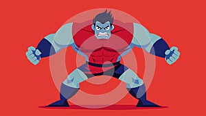 His adversary mirrors the stance his body rippling with formidable muscle as he readies himself for the clash.. Vector photo