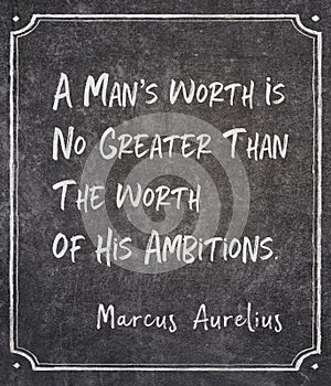 His ambitions Aurelius quote photo