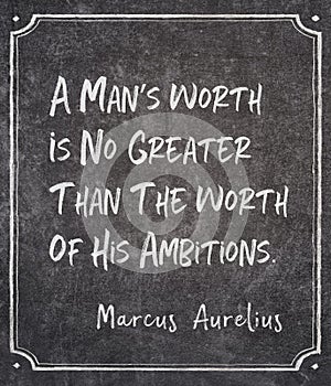 his ambitions Aurelius quote photo