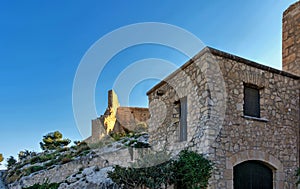 Dungeons of the castle of santa barbara photo
