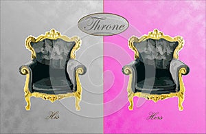 His and Hers Throne photo