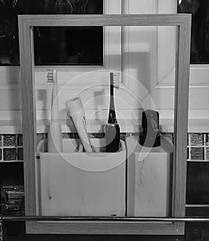 His and hers toothbrushes