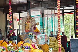 His Holiness the Dalai Lama in the 33rd Kalachakra Empowerment in Leh, Ladakh