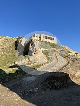 Hisor, Tajikistan - January 4, 2023: View of Hisor fort