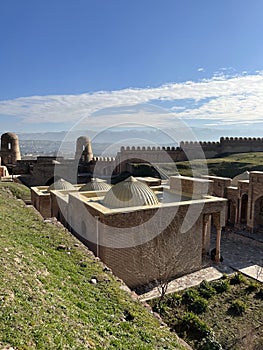 Hisor, Tajikistan - January 4, 2023: View of Hisor fort