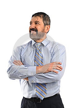 Hispanic Businessman with Arms Crossed