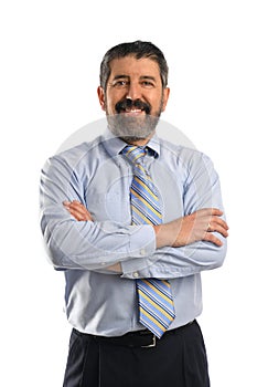 Hispanic Businessman Smiling