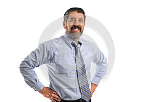 Hispanic Businessman Smiling