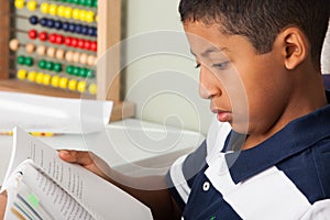 Hispanic Child Reading