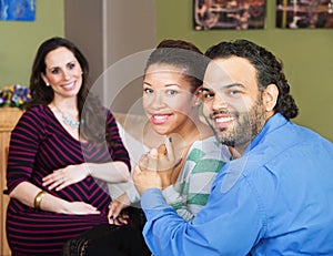 Hispanic Couple with Surrogate Mother