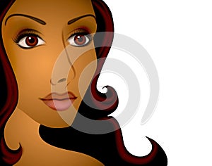 Hispanic Ethnic Woman Face