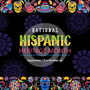 hispanic heritage month background
