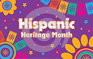 Hispanic Heritage Month Colorful Graphic