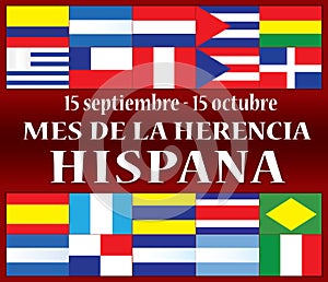 Hispanic Heritage Month September 15 - October 15