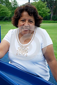 Hispanic woman in her fifties photo