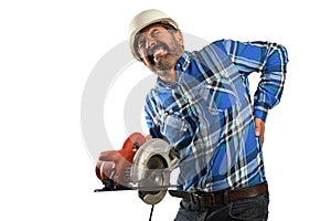 Hispanic Worker Suffering Back Injury