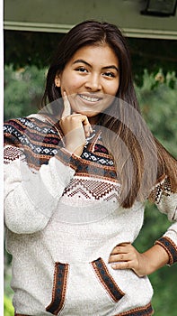 Hispanic Youthful Peruvian Female