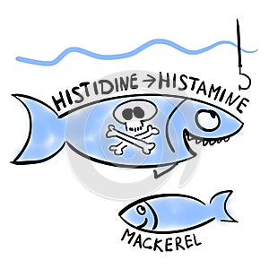 Histamine fish poisoning photo