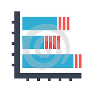 Histogram Flat Vector Icon