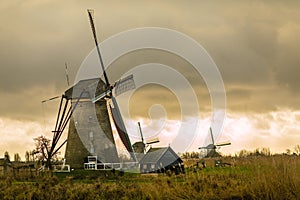Historians Dutch windmills photo
