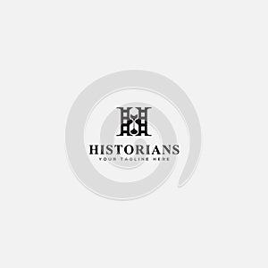 Historians logo, hourglass studio logo, simple hourglass video photo