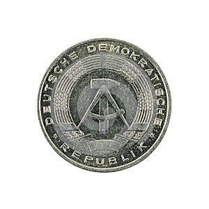Historic 10 east german pfennig coin 1982 reverse