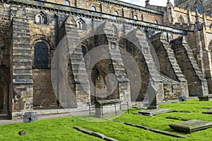 The historic Abbey Church Dunfermline