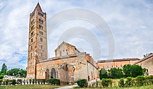 Historic Abbey of Pomposa and famous monastery, Codigoro, Emilia-Romagna, Italy photo