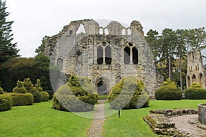 Historic abbey ruins