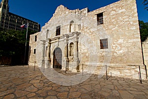 The Historic Alamo, near Sunset.