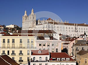 Historic Alfama district. Downtown Lisbon, Portugal. photo
