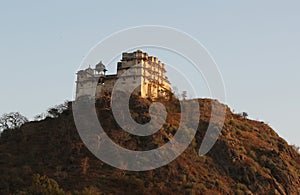 Historic architecture, hava mahal, jaisamand, rajasthan, india