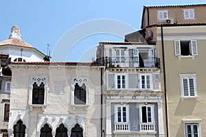 Historic architecture of Piran, Slovenia.